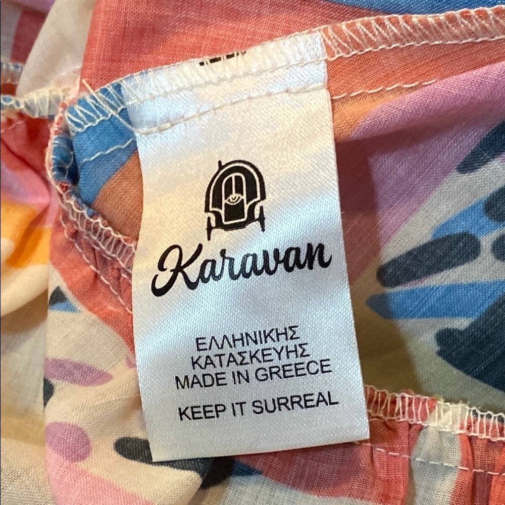 Karavan Athens Multi-Color Flutter Sleeve Midi Su… - image 6